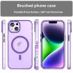 iPhone 15 MagSafe Frosted Translucent TPU + PC Case - Dark Purple - 2