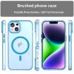 iPhone 15 MagSafe Frosted Translucent TPU PC Case - Blue Full Coverage - 2