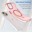 iPhone 15 MagSafe Frosted Translucent Red TPU + PC Full Coverage Case - 3