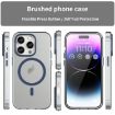 iPhone 15 Pro MagSafe Frosted Translucent TPU PC Case Dark Blue - 2