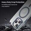 iPhone 15 Pro MagSafe Frosted Translucent TPU PC Case Dark Blue - 8