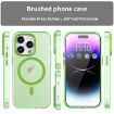 iPhone 15 Pro MagSafe Frosted Translucent Green TPU + PC Case - 2