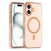 iPhone 16 MagSafe Frosted Translucent TPU PC Case - Orange Cover - 1