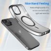 iPhone 16 Plus MagSafe Frosted Translucent TPU PC Case - Black - 3