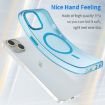 iPhone 16 Plus MagSafe Frosted Translucent TPU PC Case - Blue - 3