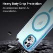 iPhone 16 Plus MagSafe Frosted Translucent TPU PC Case - Blue - 8