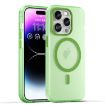 iPhone 16 Pro MagSafe Frosted Translucent TPU PC Case - Green - 1