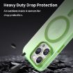 iPhone 16 Pro MagSafe Frosted Translucent TPU PC Case - Green - 8