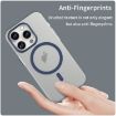 iPhone 16 Pro Max MagSafe Frosted Translucent TPU PC Case Dark Blue - 4