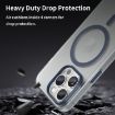 iPhone 16 Pro Max MagSafe Frosted Translucent TPU PC Case Dark Blue - 8