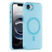 iPhone 16e MagSafe Frosted Translucent TPU PC Case Blue Full Coverage - 1