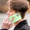 iPhone 15 Plus MagSafe Frosted Translucent Green TPU + PC Case - 8