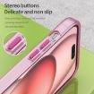 iPhone 15 Plus MagSafe Frosted Translucent Pink TPU PC Case - 6