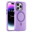 iPhone 14 Pro Max MagSafe Frosted TPU + PC Case Dark Purple Cover - 1