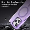 iPhone 14 Pro Max MagSafe Frosted TPU + PC Case Dark Purple Cover - 7
