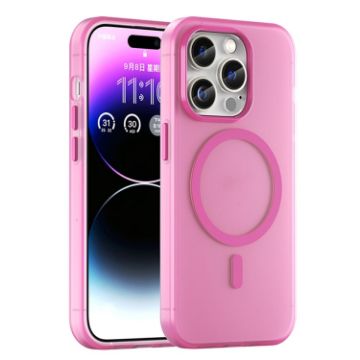 iPhone 14 Pro Max MagSafe Frosted TPU + PC Case - Pink, Full Coverage - 1