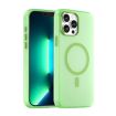 iPhone 13 Pro Max MagSafe Frosted Translucent TPU PC Case - Green - 1