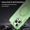 iPhone 13 Pro Max MagSafe Frosted Translucent TPU PC Case - Green - 7