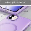 iPhone 12 MagSafe Frosted Translucent TPU PC Case Dark Purple - 5