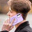 iPhone 12 MagSafe Frosted Translucent TPU PC Case Dark Purple - 8