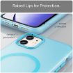 iPhone 12 MagSafe Frosted Translucent TPU PC Full Coverage Case Blue - 5