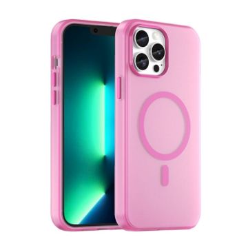 iPhone 12 Pro Max MagSafe Frosted TPU + PC Full Coverage Case - Pink - 1