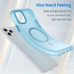 iPhone 11 Pro Max MagSafe Frosted Translucent TPU PC Case - Blue - 3