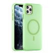 iPhone 11 Pro Max MagSafe Frosted Translucent Green TPU PC Case - 1