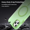 iPhone 11 Pro Max MagSafe Frosted Translucent Green TPU PC Case - 7