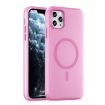 iPhone 11 Pro Max MagSafe Frosted Translucent Pink TPU PC Case - 1