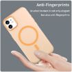 iPhone 11 MagSafe Frosted Translucent TPU PC Case - Orange Full Coverage - 4