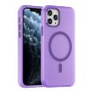 iPhone 11 Pro MagSafe Frosted Translucent TPU PC Case Dark Purple - 1