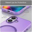 iPhone 17 MagSafe Frosted Translucent TPU PC Case - Dark Purple Cover - 5