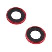 iPhone 15/15 Plus Red 9H Camera Lens Protector Ring - 3
