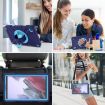 Samsung Galaxy Tab A7 Lite Case, 360 Rotation, Hybrid Silicone, Navy Blue - 8
