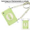 Samsung Galaxy Tab A8 X200 Hybrid Silicone Case with Strap - Yellow/Green/White - 2
