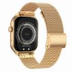 Gold Milanese Steel Strap Smart Watch, Bluetooth Call, Heart Rate & Blood Sugar - 3