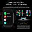 Leather Strap Smart Watch - 2.01" Bluetooth Call, Heart Rate, Blood Sugar - 6