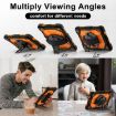 Samsung Galaxy Tab A9 X115 Black Orange Silicone Hybrid Tablet Case - 6