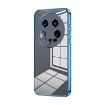 Xiaomi 14 Ultra Blue Transparent Plating Fine Hole Phone Case - 1