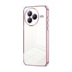 Xiaomi Civi 5 Pro Pink Transparent Plating Fine Hole Phone Case - 1