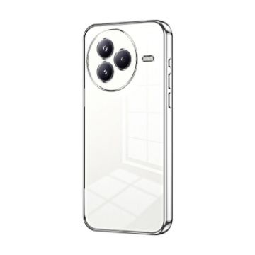 Xiaomi Civi 5 Pro Silver Transparent Plating Fine Hole Phone Case - 1
