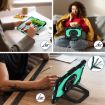 iPad Pro 13 2024 Black Mint Green Robot Silicone Hybrid Case - 7