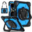 iPad Pro 13 2024 Black Blue Robot Silicone Hybrid Tablet Case - 1