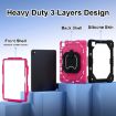 iPad Pro 13 2024 Black Rose Red Robot Silicone Hybrid Case - 3