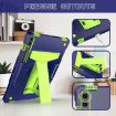 Samsung Galaxy Tab S9 FE+/S9+ T Holder Silicone Hybrid Case Navy/Yellow/Green - 3