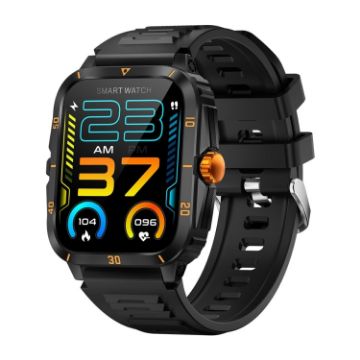 KT71 Rugged Smart Watch 1.96" HD Screen, Bluetooth Calls, Sleep & O2 Monitor - 1