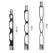 Aluminium Extension Arm 20cm Hollow Grip Extender - Black - 3