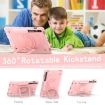 Samsung Galaxy Tab S9 FE+/S9+ Rose Gold Handle Robot Silicone Case - 6