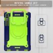 Samsung Galaxy Tab S9 FE+/S9+ Robot Silicone Hybrid Case - Navy/Yellow/Green - 2